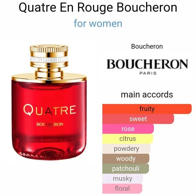 Boucheron Quatre en Rouge For Women Eau de Parfum Spray - Scentbar