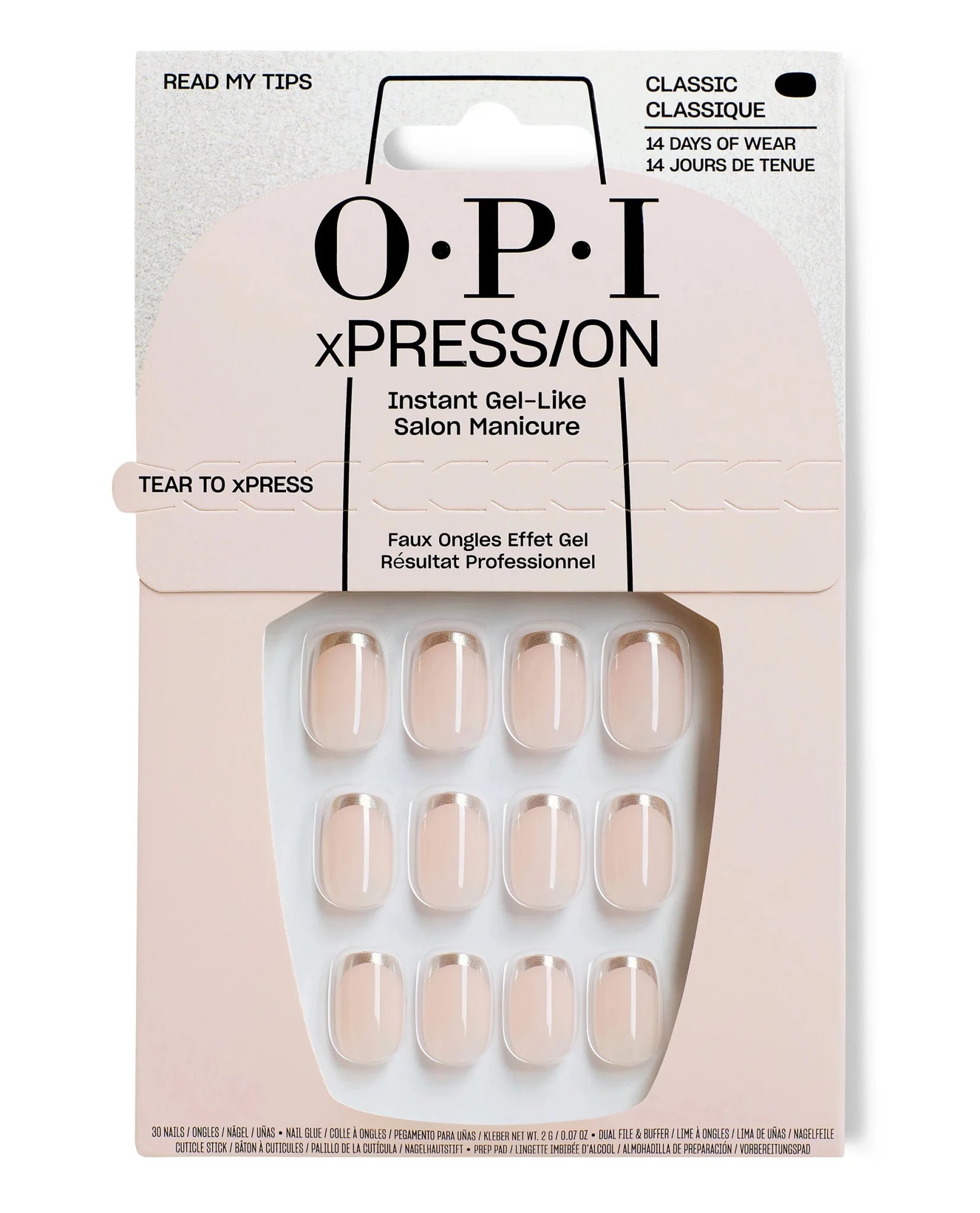 O.P.I xPression Read My Tips Press On Nails - Scentbar