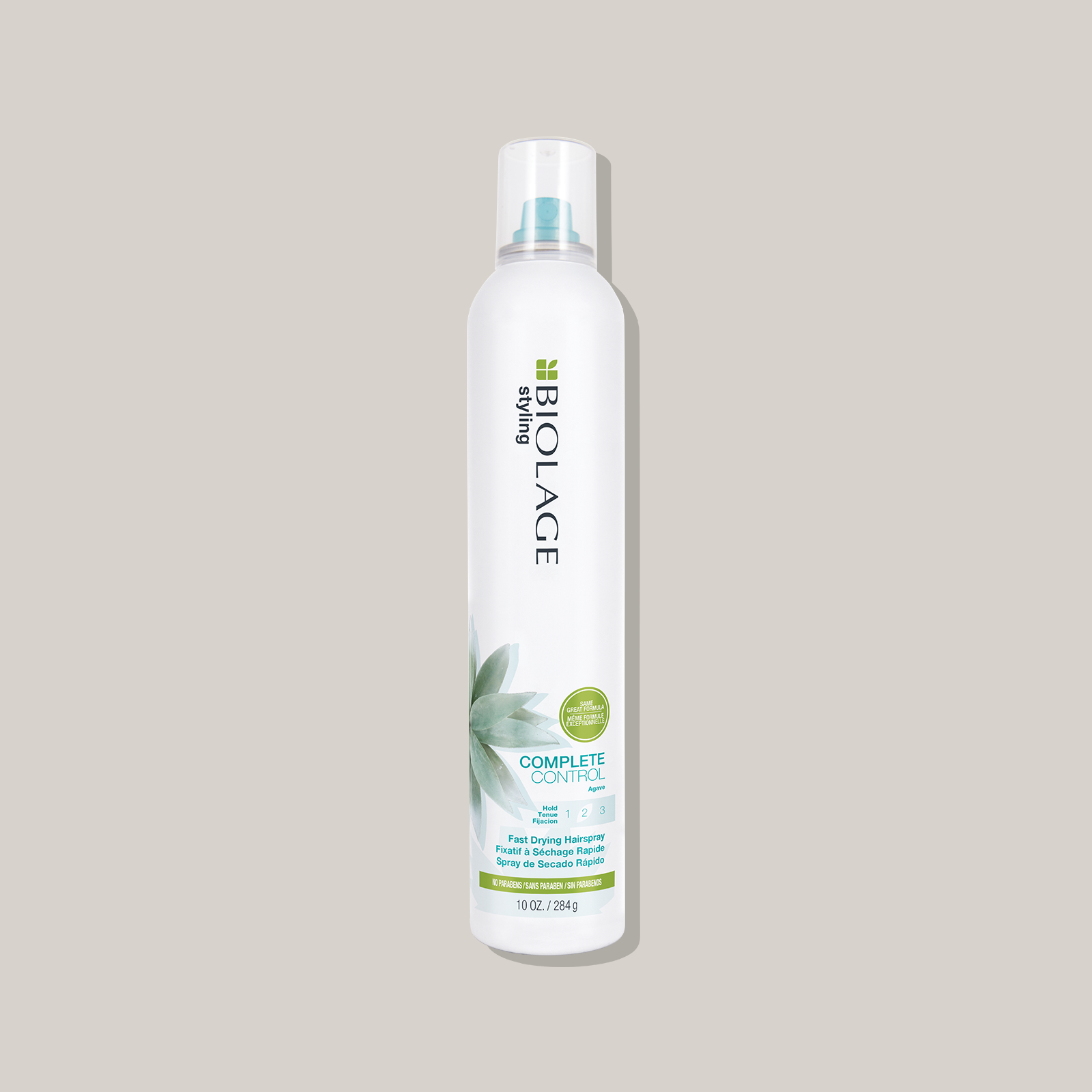 Blue agave complete control hairspray