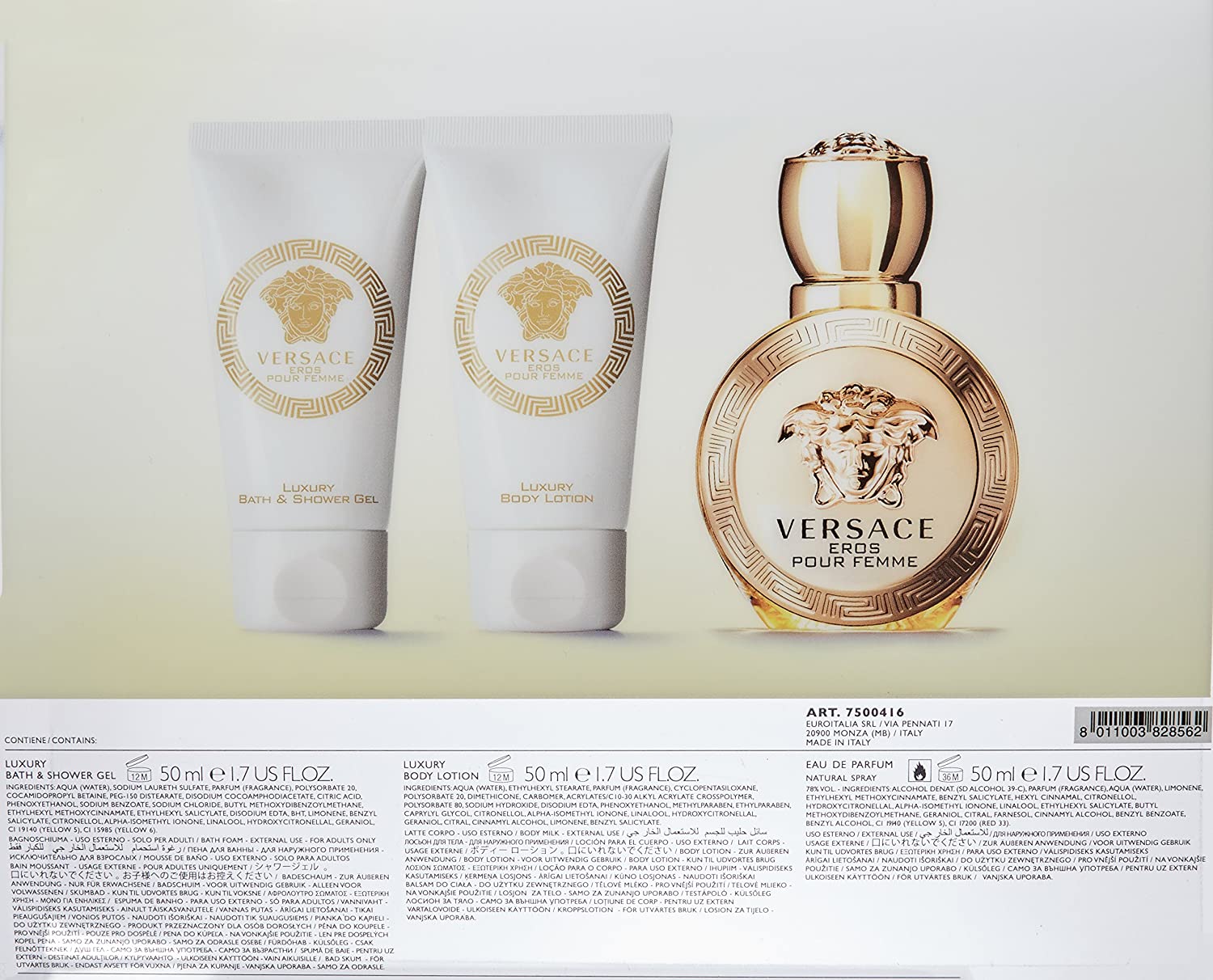 Eros Pour Femme for Women 3 Piece Gift Set
