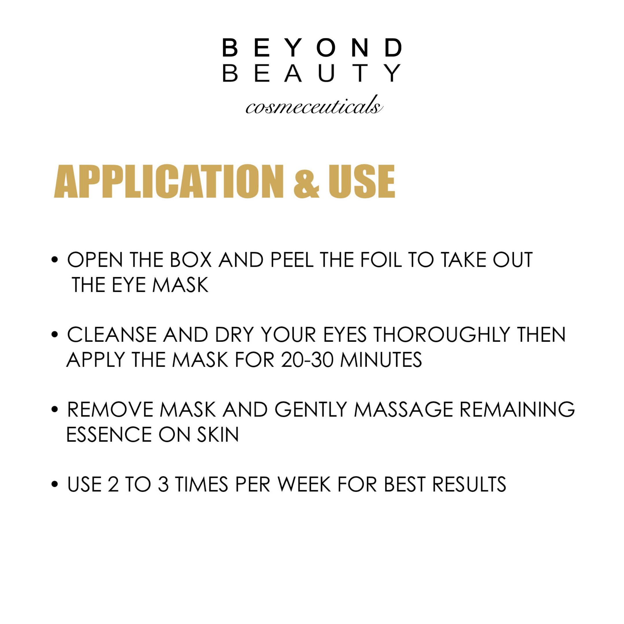 24K Gold Collagen Eye Mask