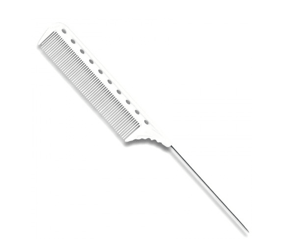 Extra Long Tail Comb Fine Teeth-White - Scentbar
