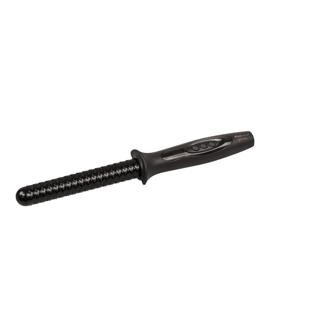 Glamour 1’ Black Ceramic Round Textured Curling Rod - Scentbar