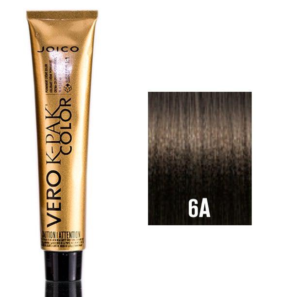 Joico Vero K-PAK Permanent Creme Color 6A Light Ash Brown - Scentbar