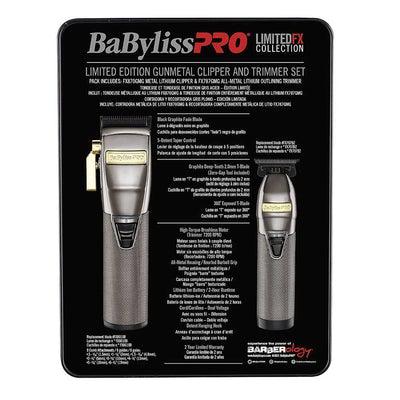 LimitedFX Metal Clipper & Trimmer Duo in Gun Metal - Scentbar