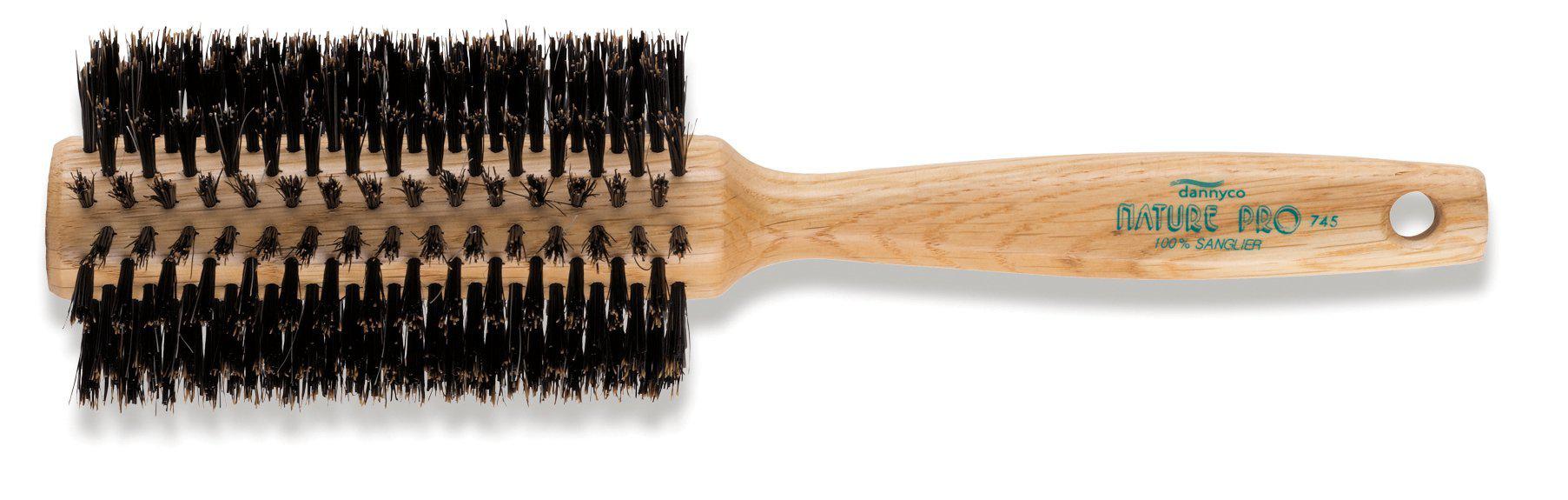 Nature Pro Circular Oak Wood Brush With Boar Bristles, Medium, Ten Rows - Scentbar