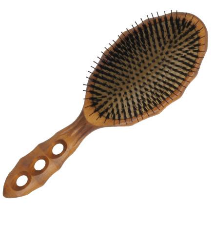 Tortoise Wood Air Vent Cushion Eco Styler Hair Brush- BR90CS2 - Scentbar