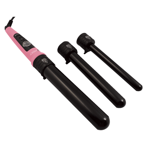 V-3×1 Professional Curling Iron Triple Barrel Ceramic Strawberry Ice - Scentbar