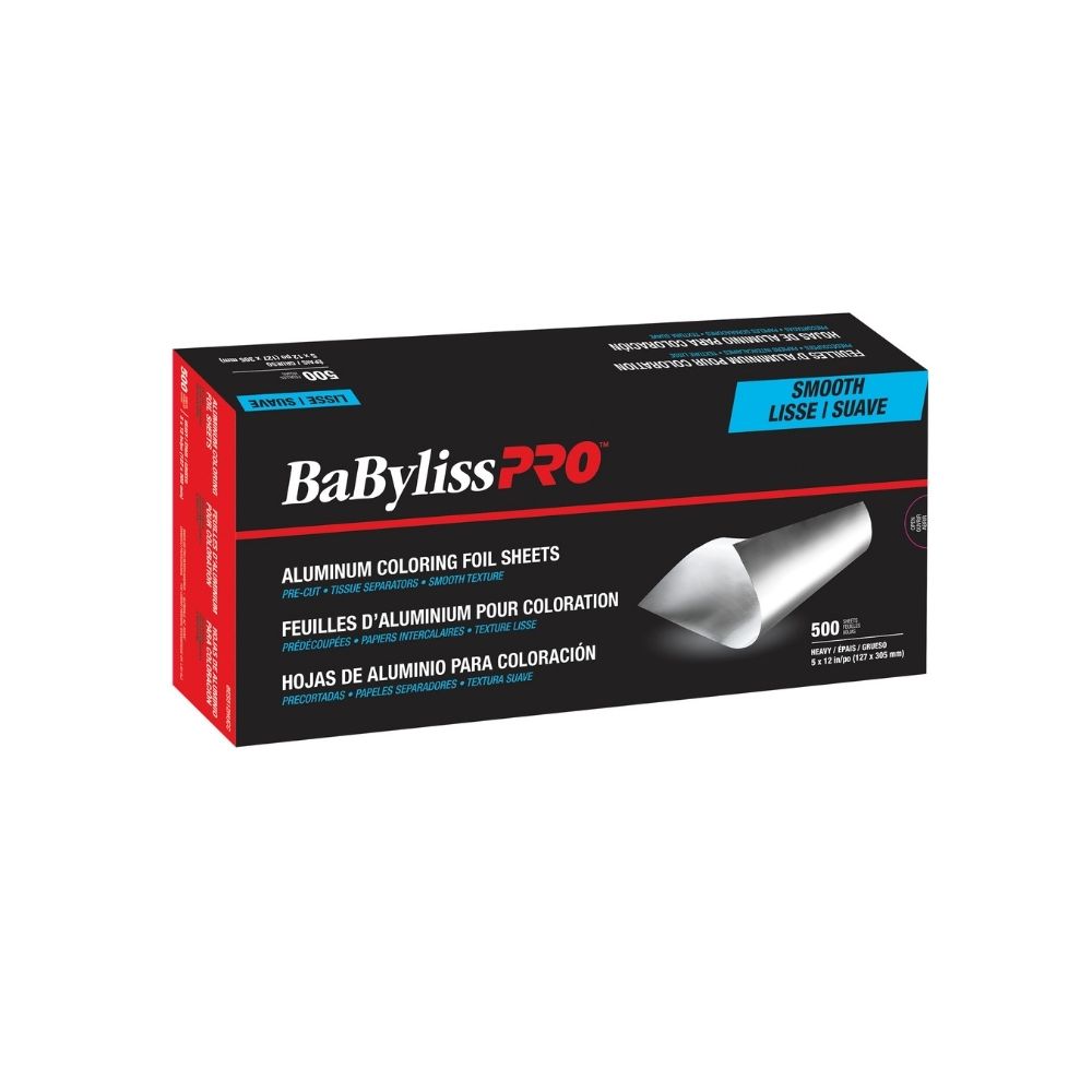 BABYLISSPRO PAPIER ALUM LISSE EPAIS 5X12PO BTE500