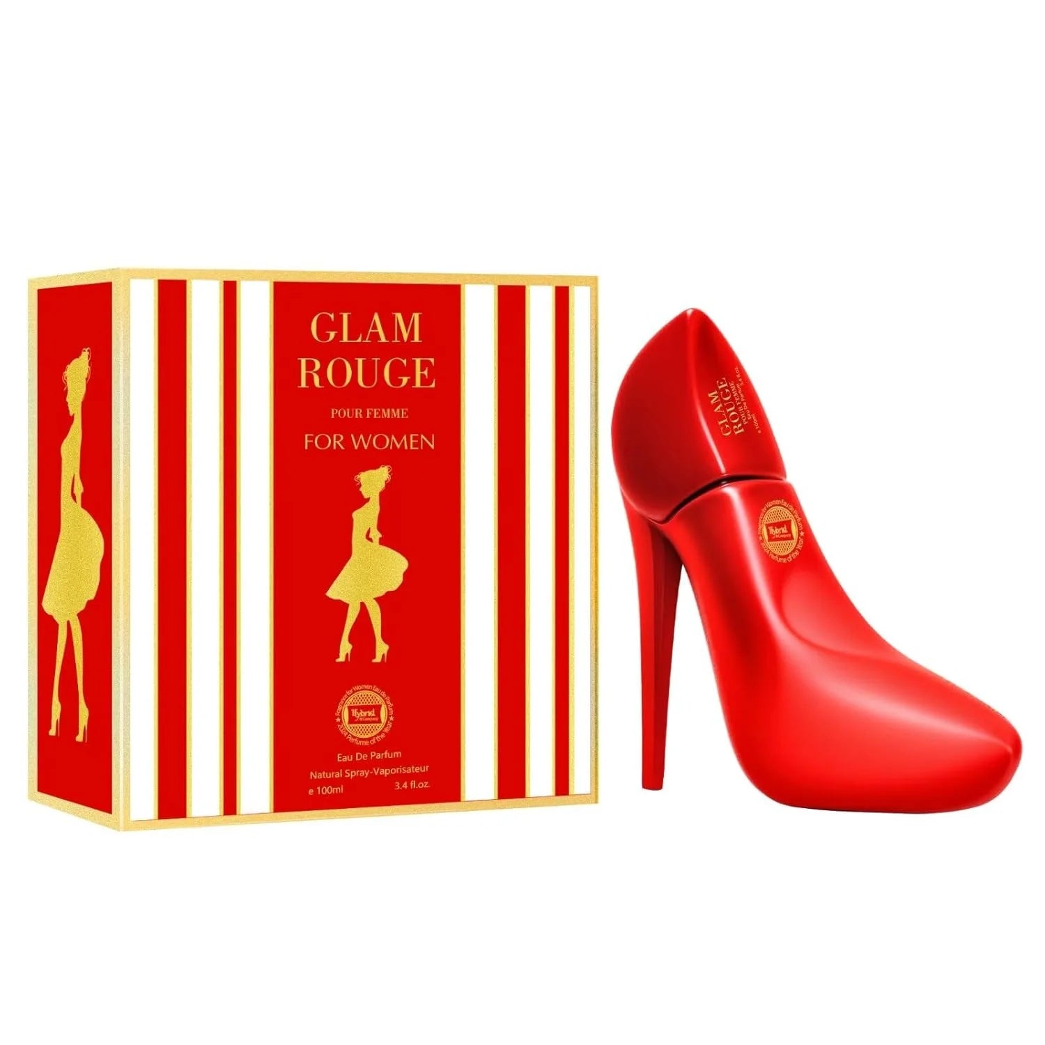 Glam Girl Rouge Eau De Parfum Spray Perfume for Women - 3.4oz