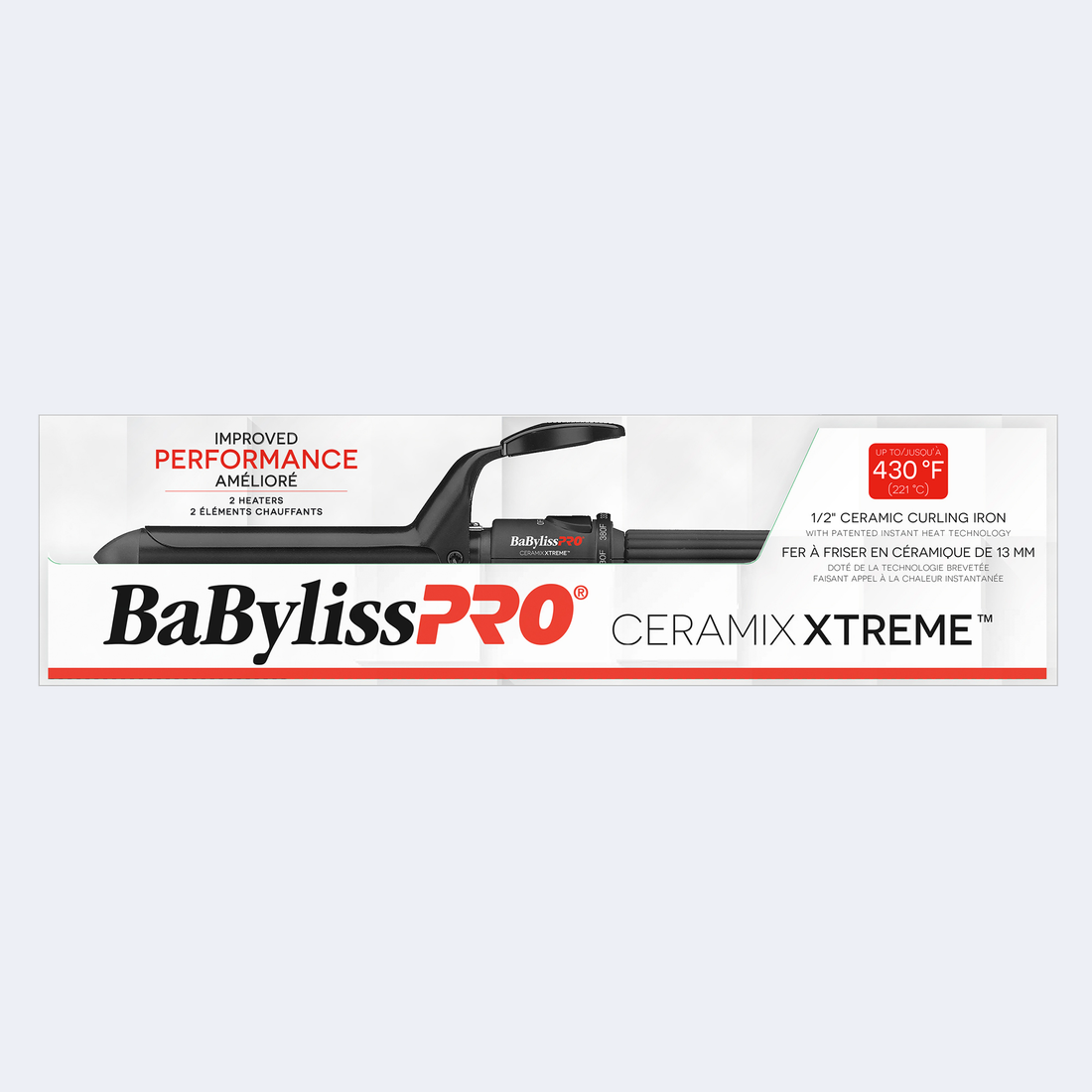 BaBylissPRO® Ceramix Xtreme™ 1/2&quot; Curling Iron
