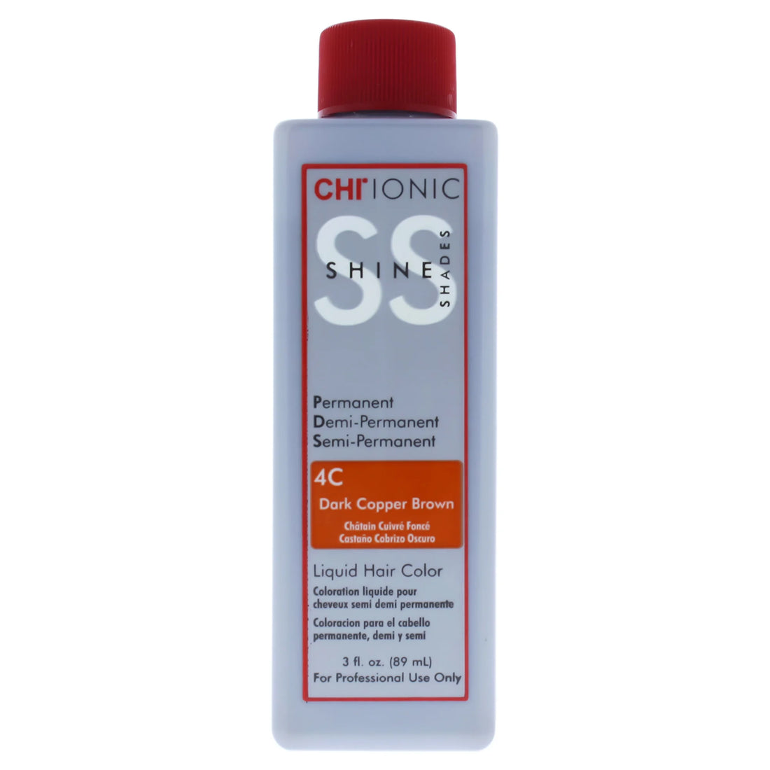 CHI Ionic Shine Shades Liquid Hair Color - 4C Dark Copper Brown