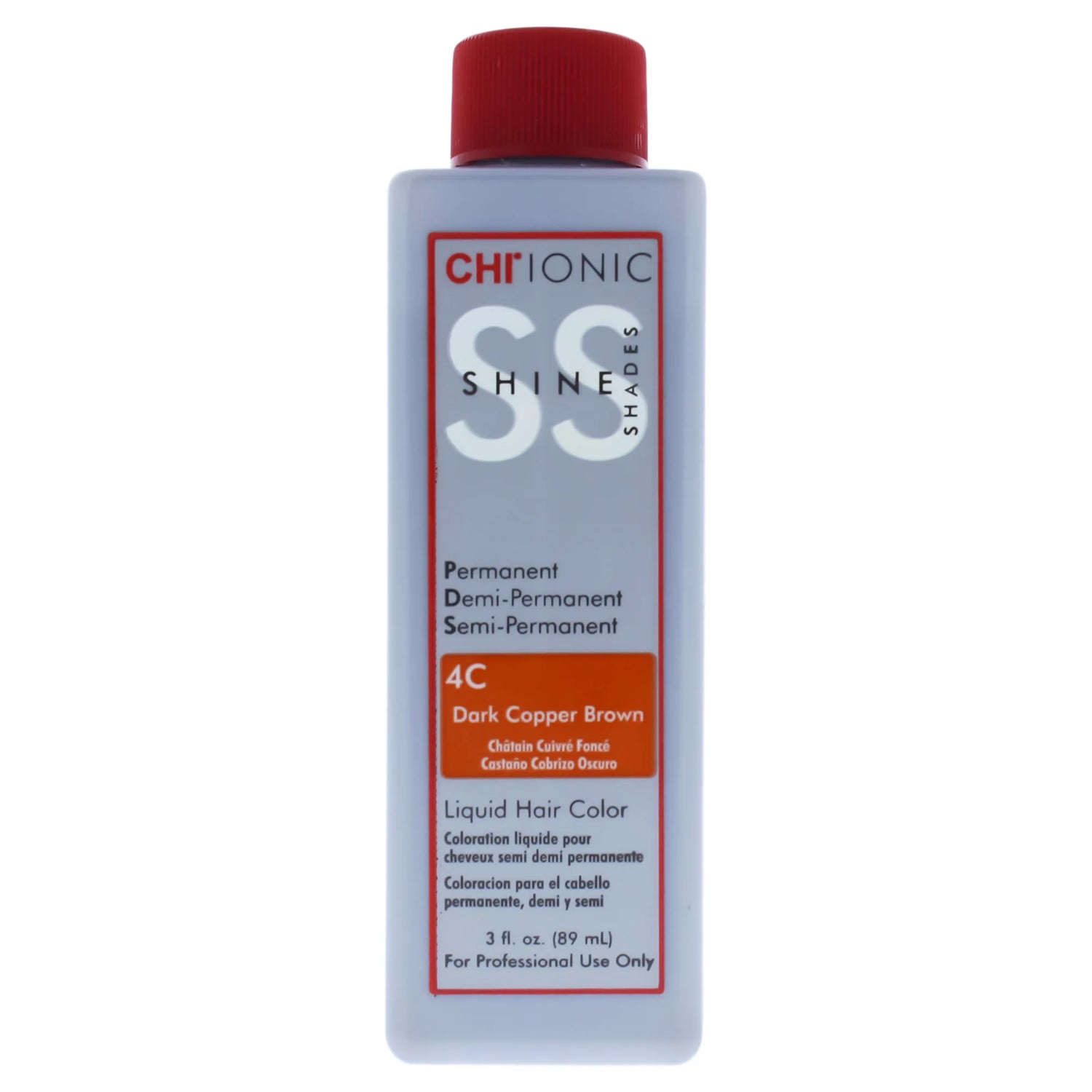 CHI Ionic Shine Shades Liquid Hair Color - 4C Dark Copper Brown