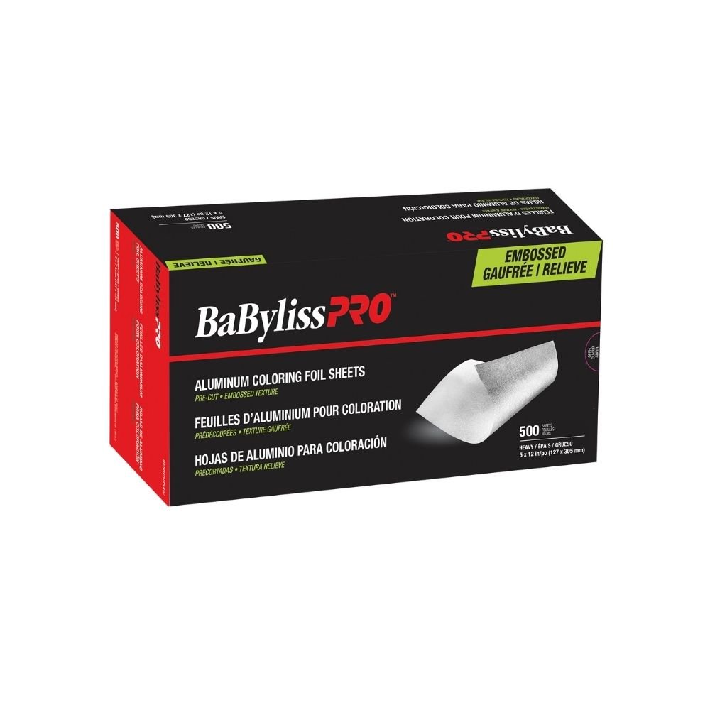 BABYLISSPRO Thick Embossed Aluminum Foil 5x12in Box of 500 - Scentbar