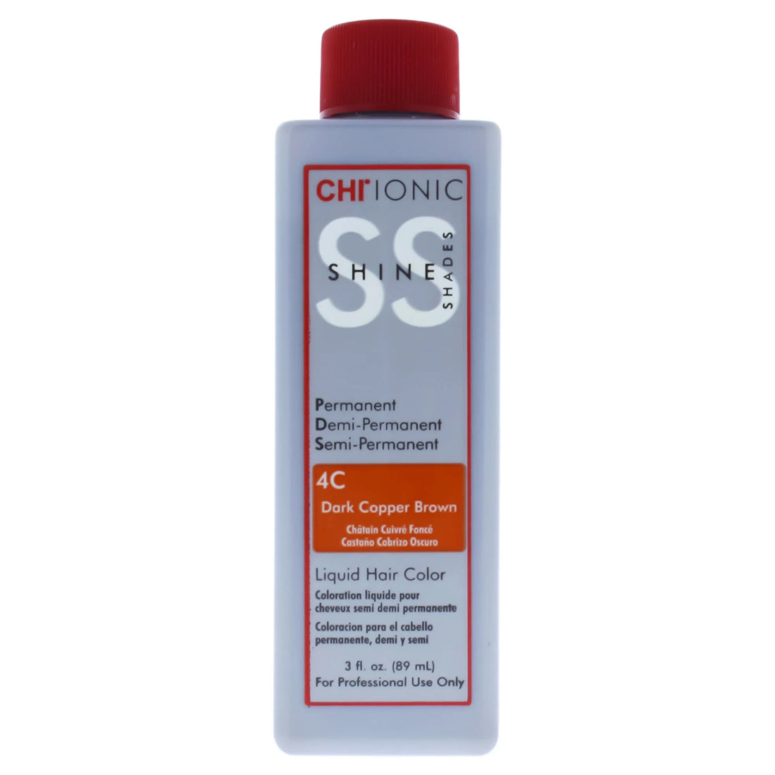 CHI Ionic Shine Shades Liquid Hair Color - 4C Dark Copper Brown - Scentbar