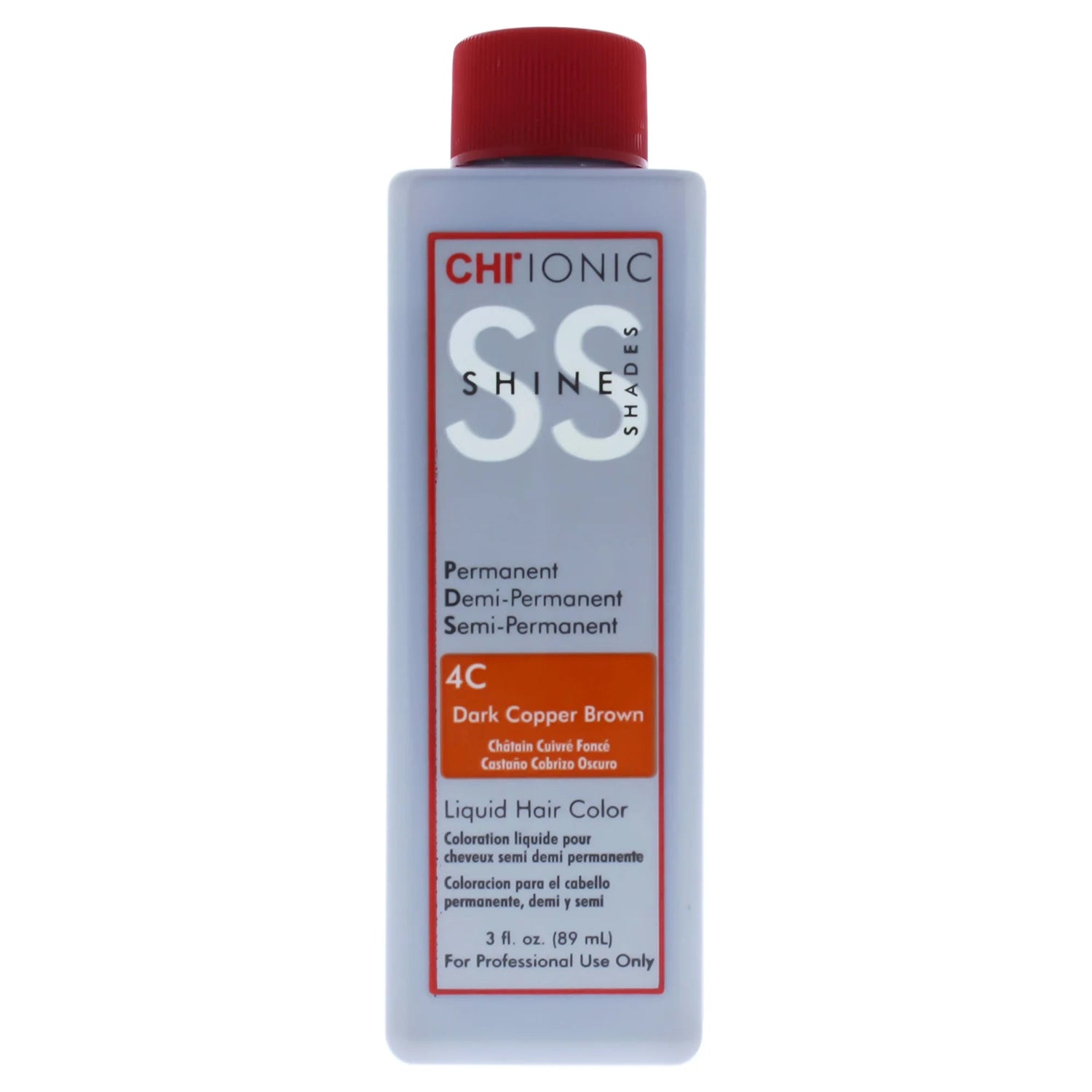 CHI Ionic Shine Shades Liquid Hair Color - 4C Dark Copper Brown - Scentbar