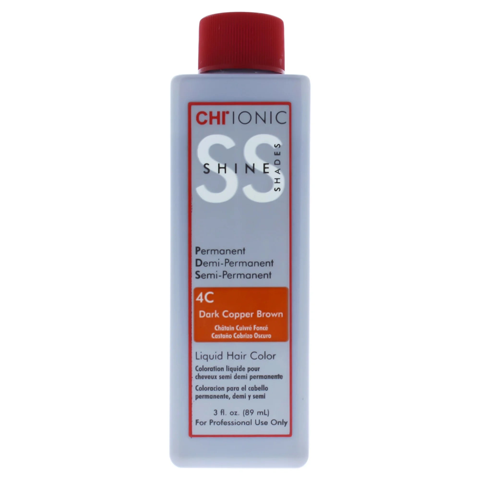 CHI Ionic Shine Shades Liquid Hair Color - 4C Dark Copper Brown - Scentbar