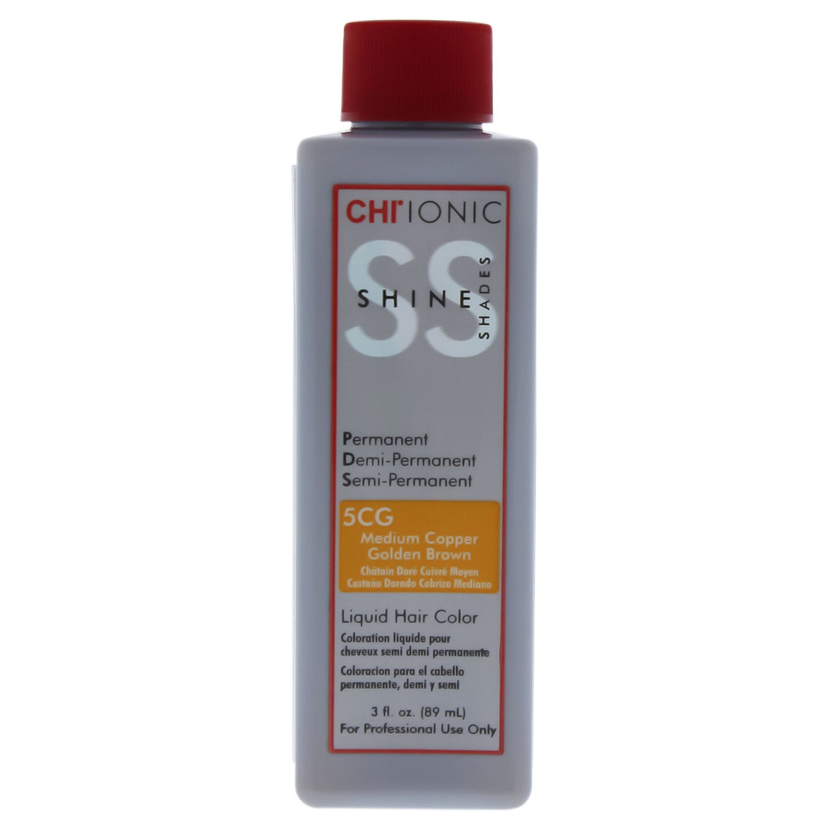 CHI Ionic Shine Shades Liquid Hair Color - 5CG Medium Copper Golden Brown - Scentbar