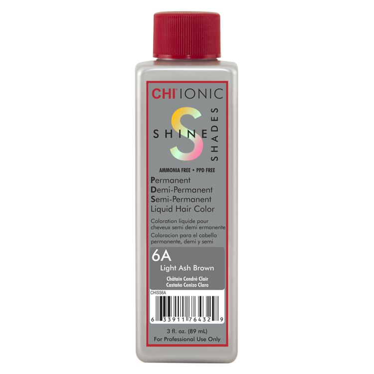 CHI Ionic Shine Shades Liquid Hair Color 6A Light Ash Brown - Scentbar