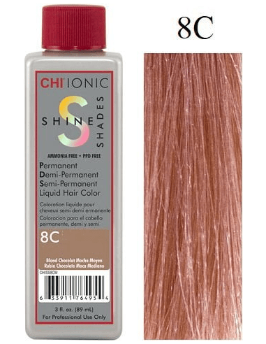 CHI Ionic Shine Shades Liquid Hair Color - 8C Medium Copper Blonde - Scentbar