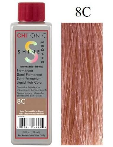 CHI Ionic Shine Shades Liquid Hair Color - 8C Medium Copper Blonde
