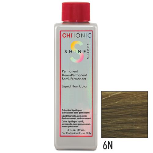 CHI Ionic Shine Shades Coloration liquide pour cheveux Châtain clair 6N