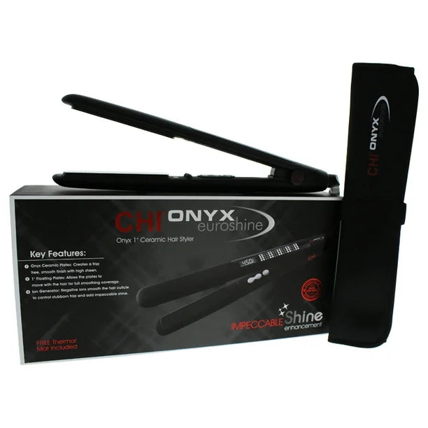 CHI Onyx Euroshine Ceramic Hairstyling Flat Iron