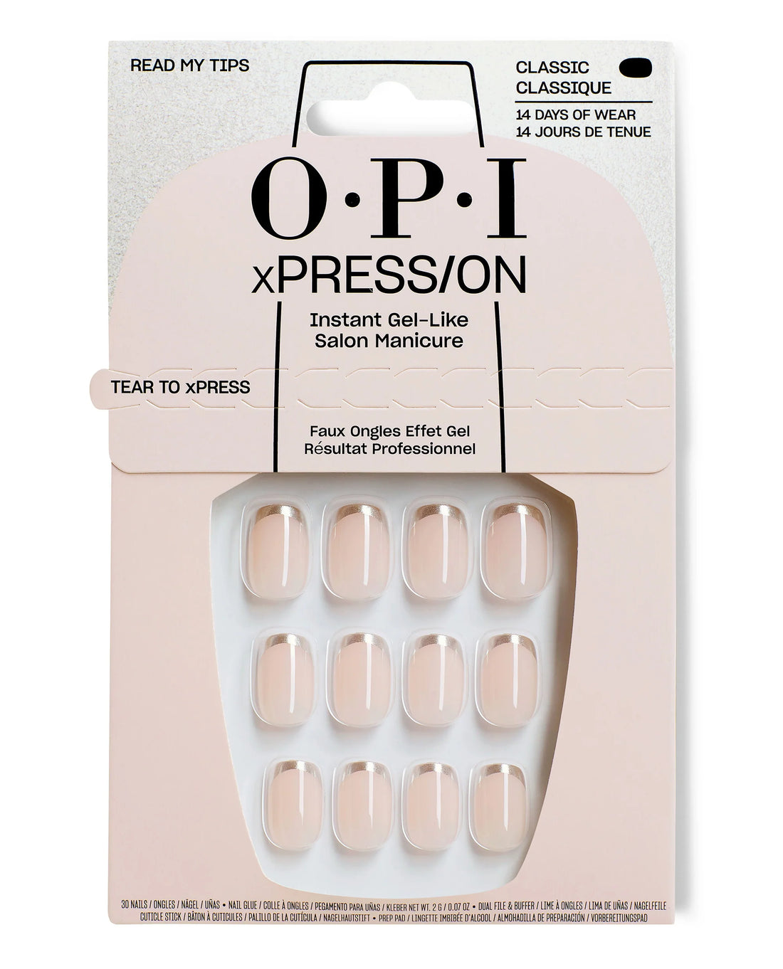 O.P.I xPression Read My Tips Press On Nails