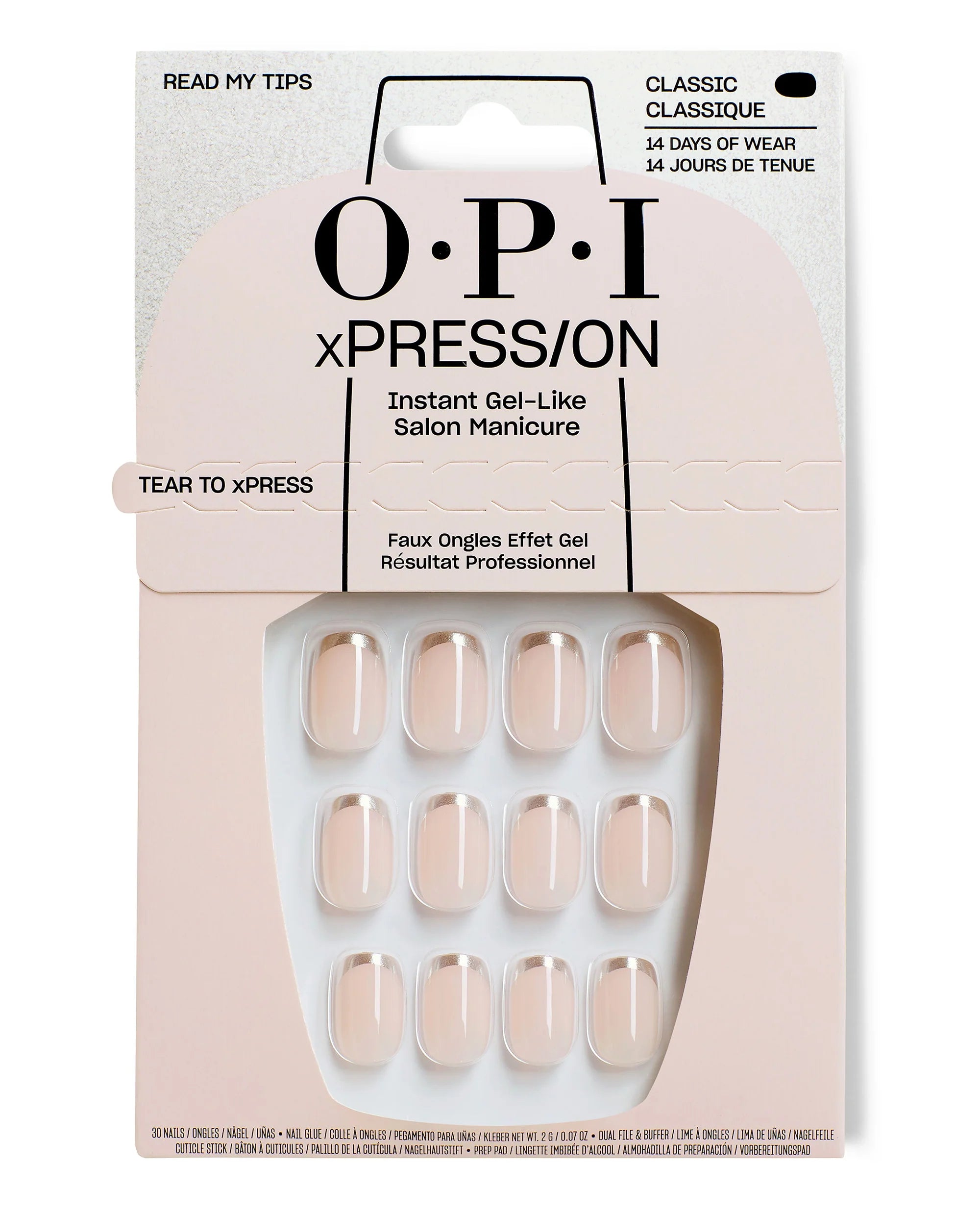O.P.I xPression Read My Tips Press On Nails