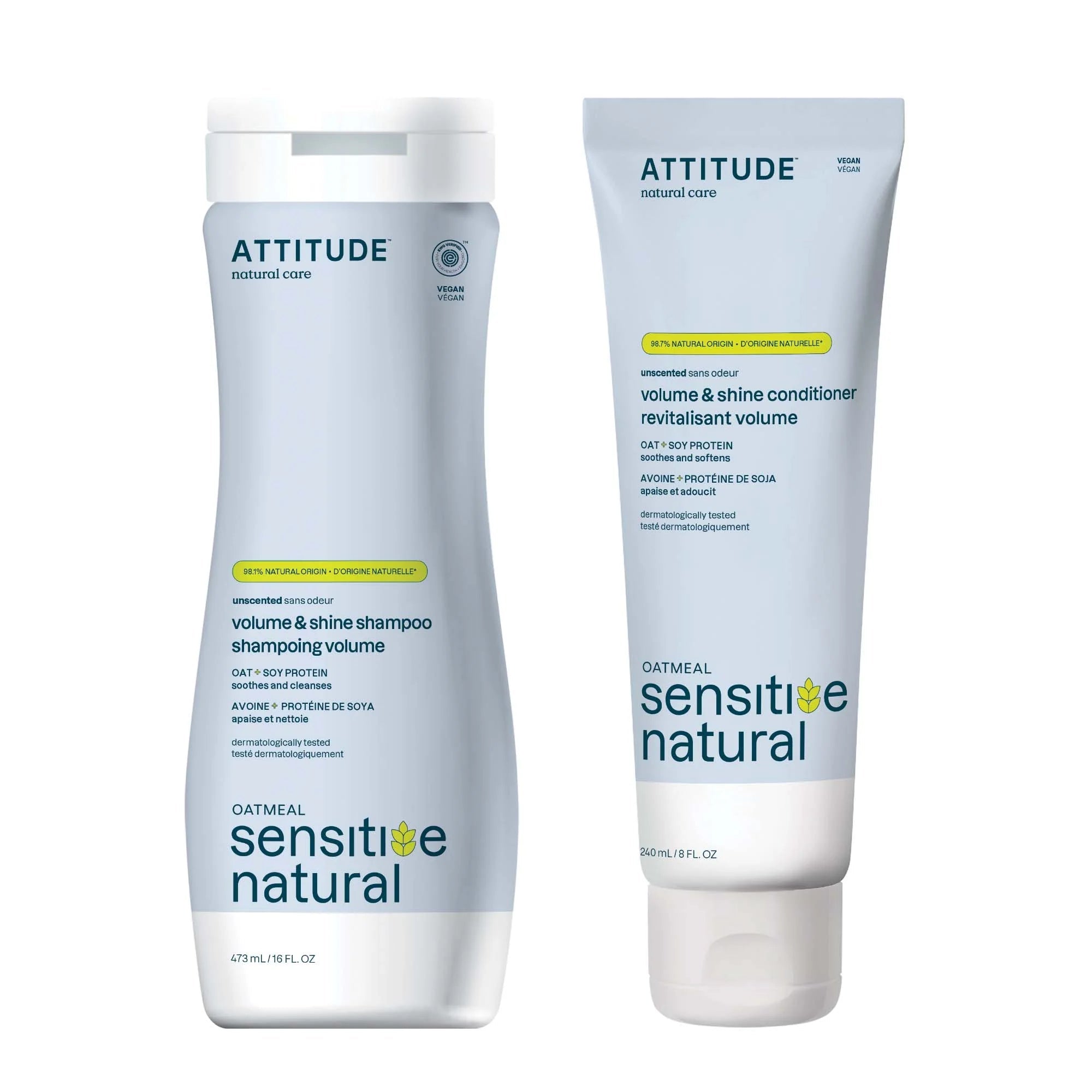 Sensitive natural Extra Gentle &amp; Volumizing shampoo and conditioner duo - Scentbar