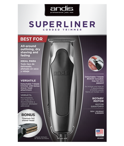 SuperLiner T-Blade trimmer with bonus shaver head