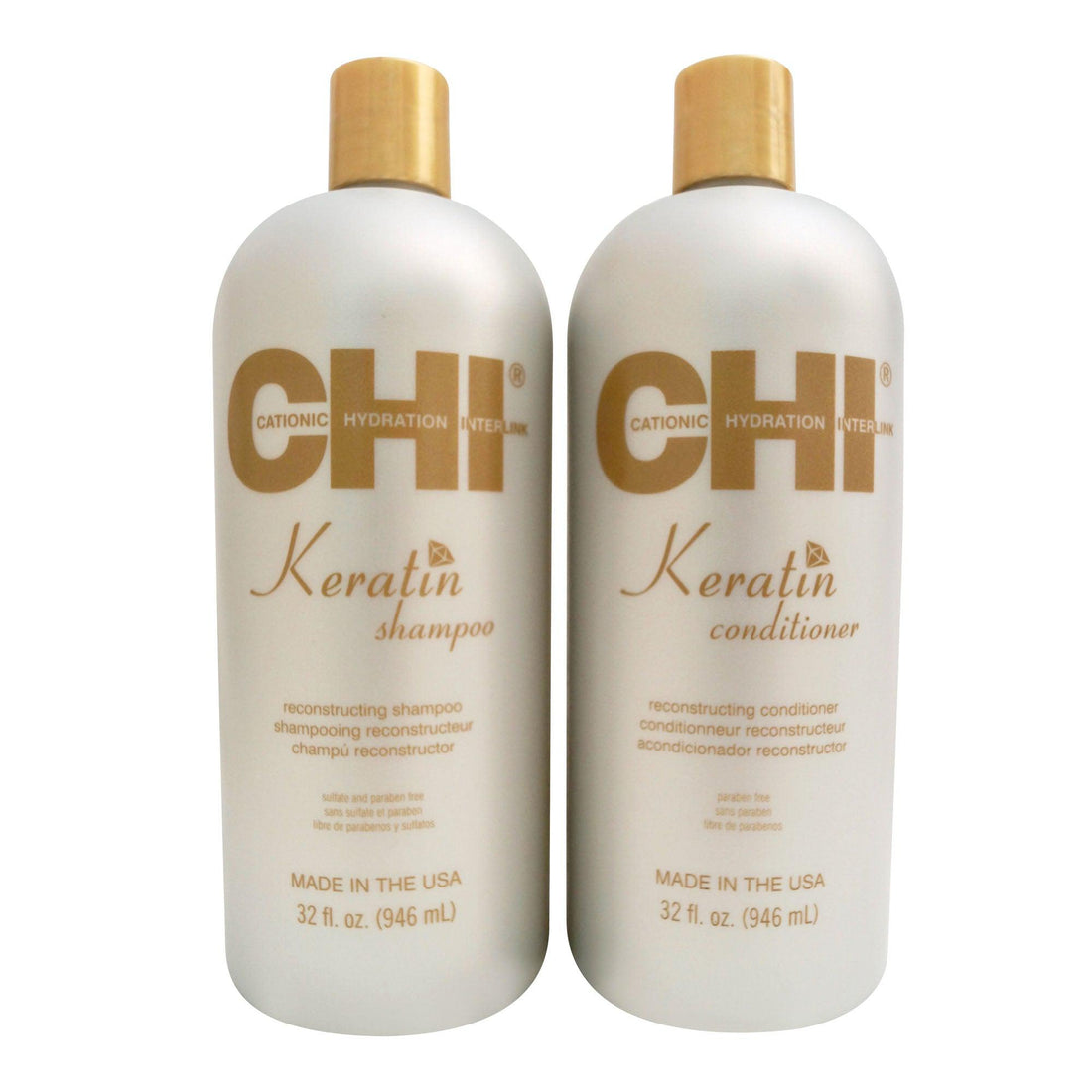 CHI Keratin Duo Shampoo &amp; Conditioner Set 32 OZ