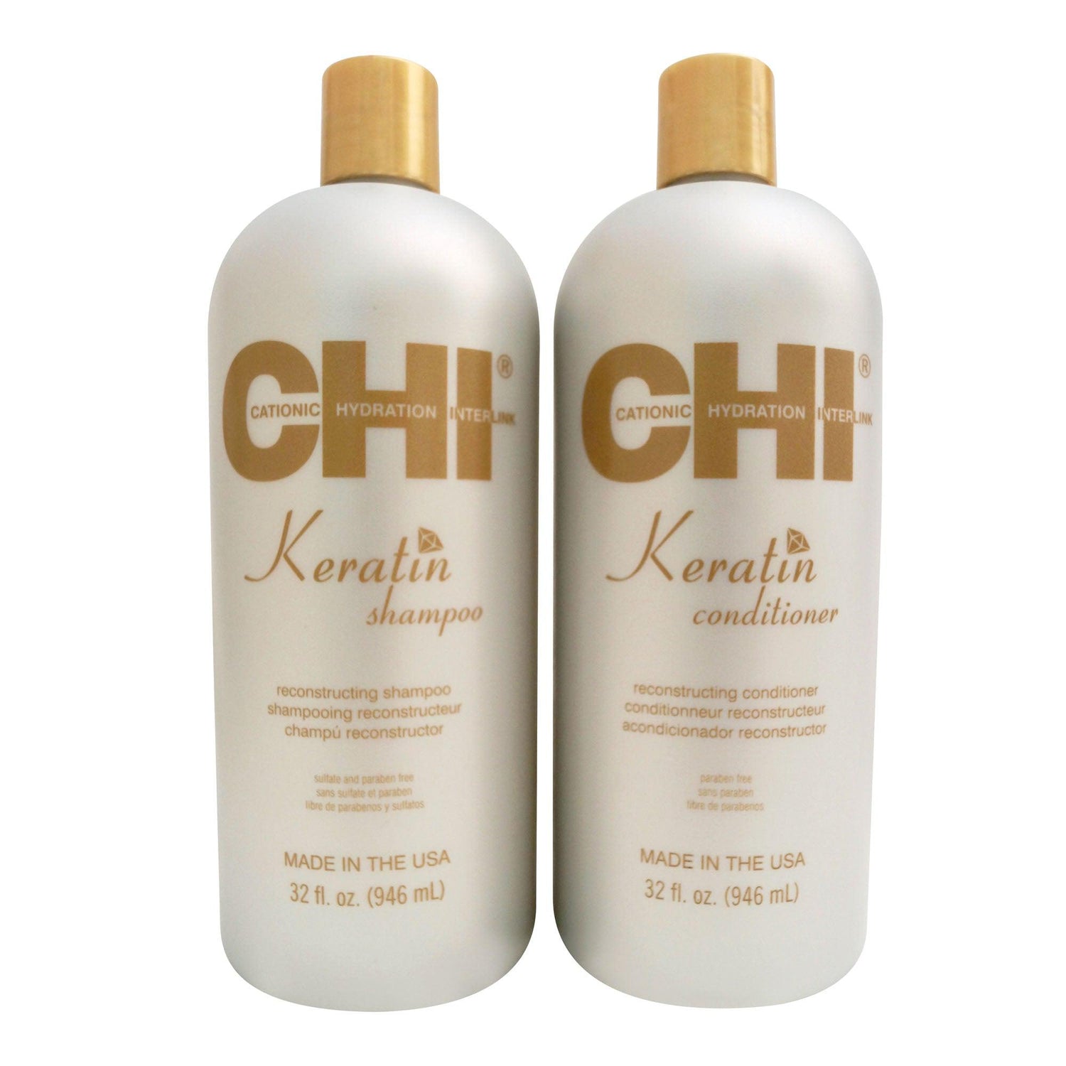 CHI Keratin Duo Shampoo &amp; Conditioner Set 32 OZ