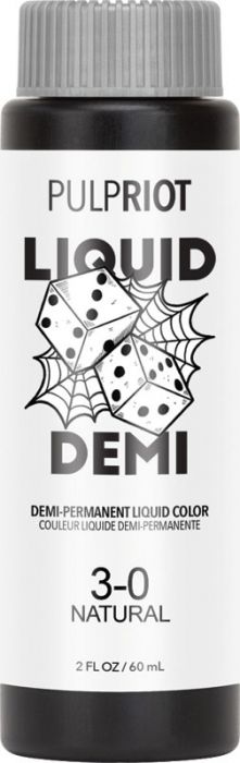 Pulp Riot Liquid Demi-Permanent Color, 3.0 Natural