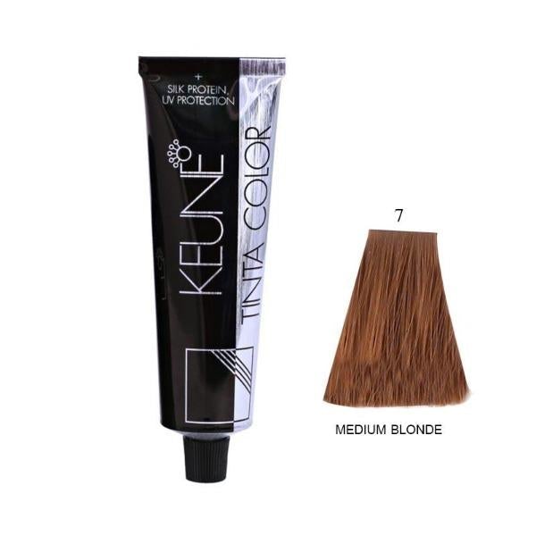 Tinta Color + Silk Protein Solamer Hair Color 7 Medium Blonde