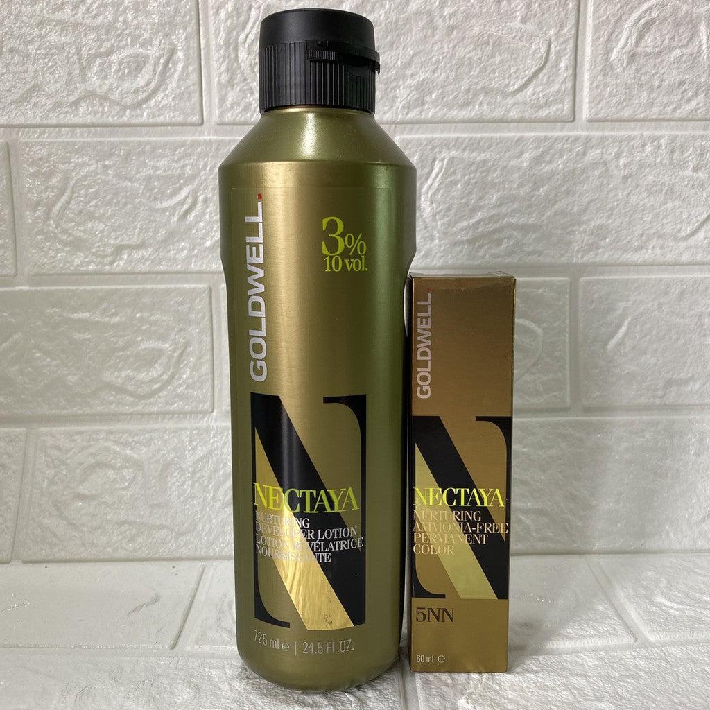 Combo Nectaya 10 Volume Free Ammonia Oxygen Hair Dye 5NN