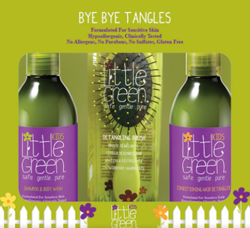Kids Bye Bye Tangle Set With Brush
