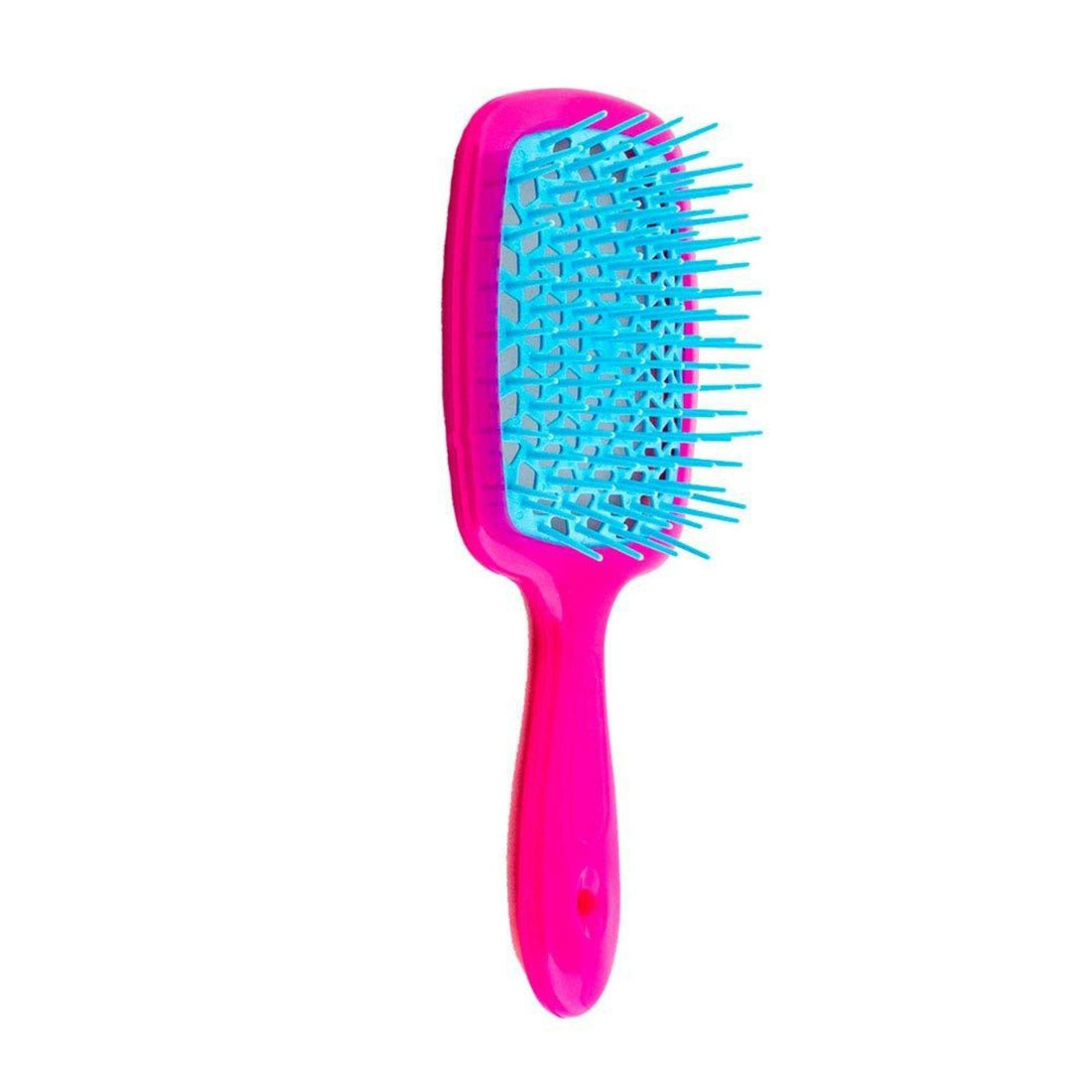 Super Brush - Fuchsia Brush With Turquoise Pins