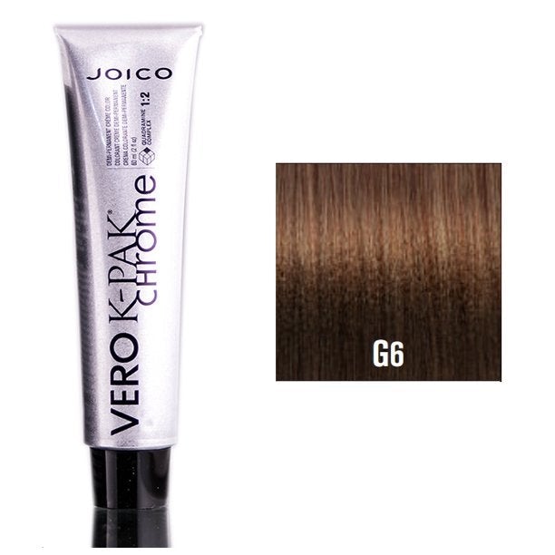 Joico Vero K-Pak Chrome Demi-Permanent Creme Color - G6 Sandalwood -