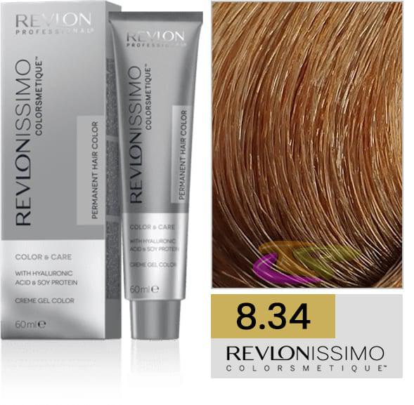 Tint Revlonissimo Colorsmetique 8.34 Light Golden Blonde Cobrizo