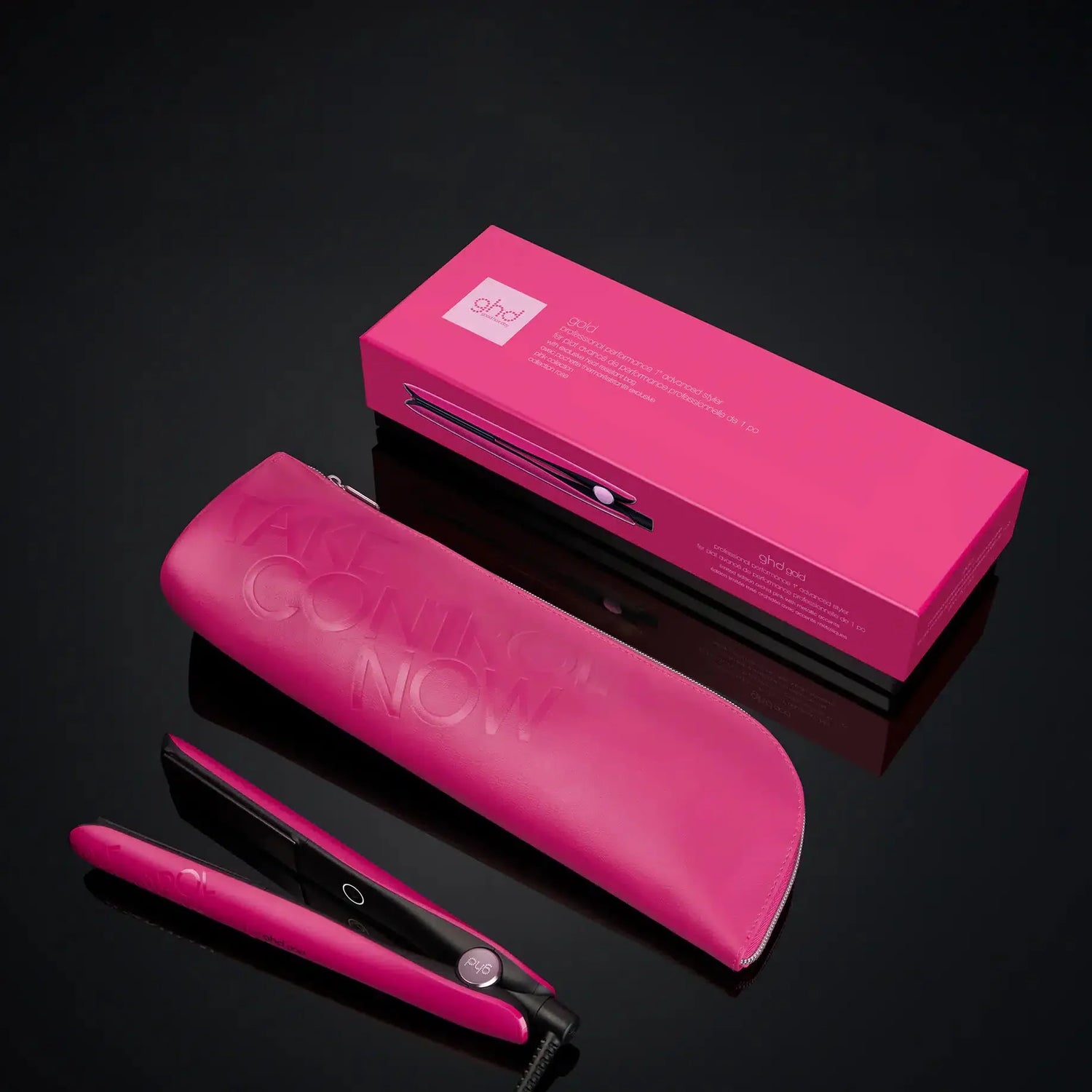 Gold Styler - 1&quot; Flat Iron - Limited Edition Orchid Pink