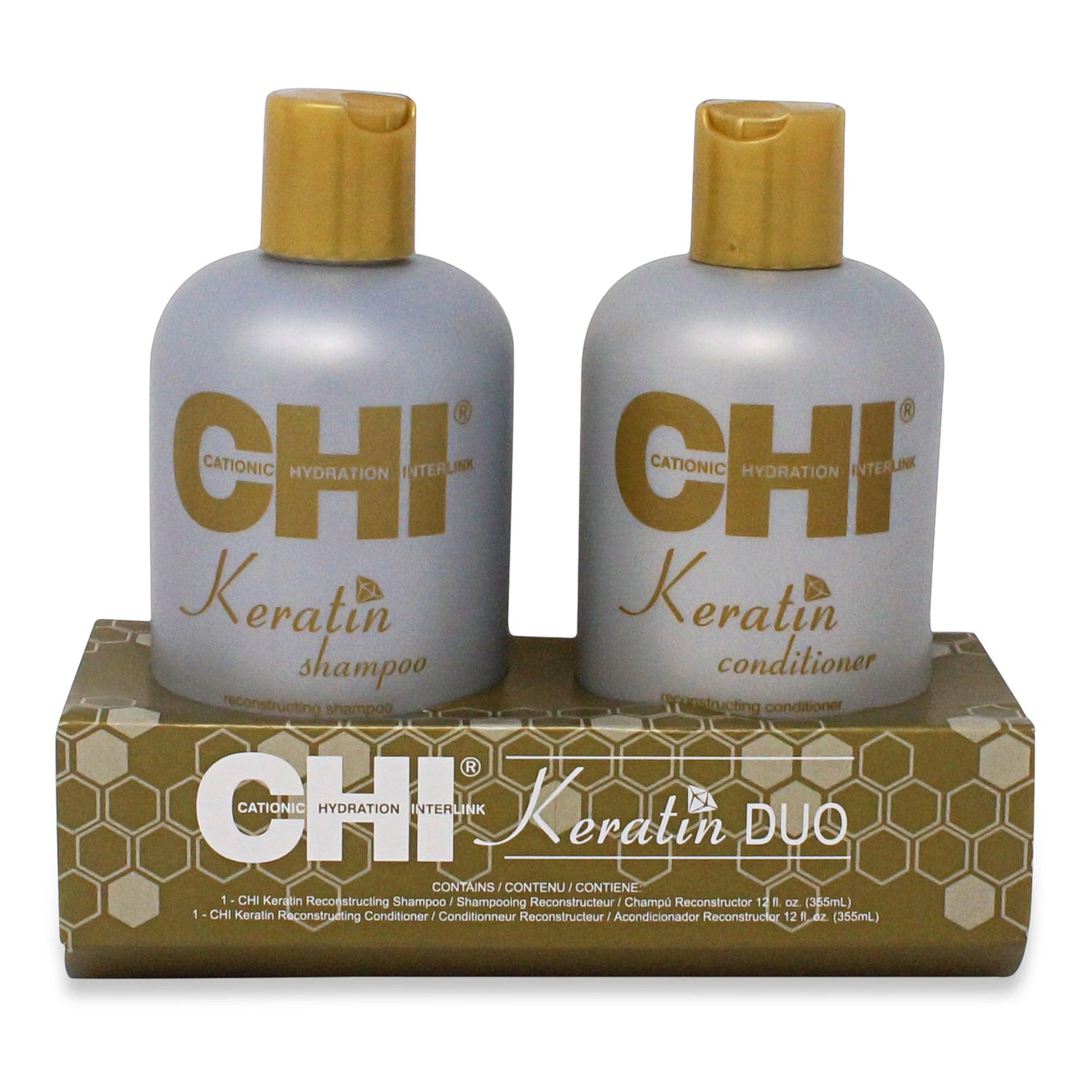 CHI Keratin The Gold Treatment Duo 355ml
