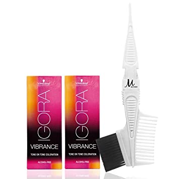 Igora Vibrance 2 colors of your choice with Tint Brush/Comb (Bundle 3 items)