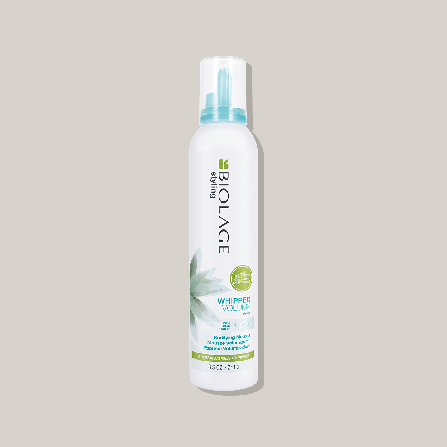 Blue agave whipped volume bodifying mousse