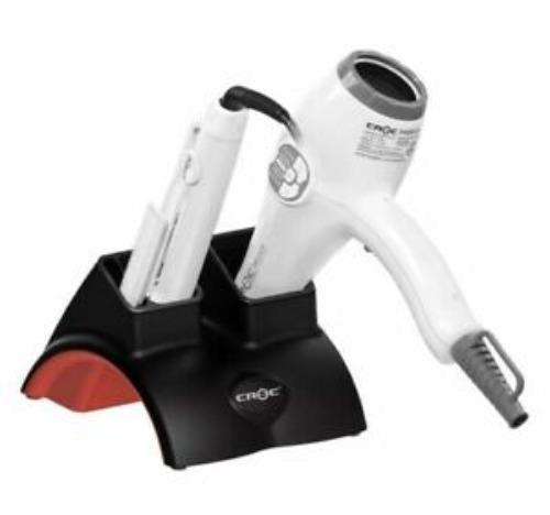 Glamour G Station Heat Proof Resistant Hair Dryer, flat Iron Holder &amp; Comb Trio Holder