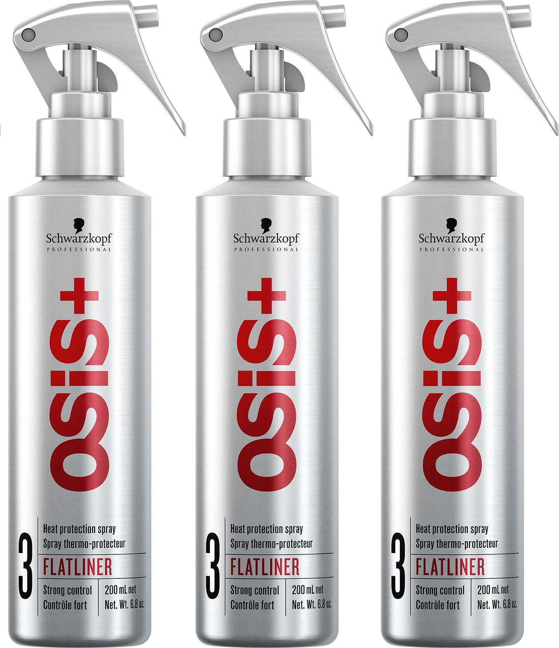 OSiS+ FLATLINER Flattening Iron Serum, 6.8-Ounce (3-Pack)