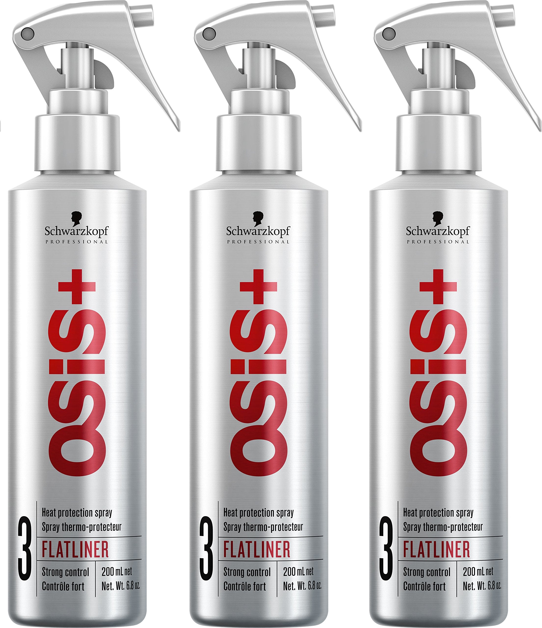 OSiS+ FLATLINER Flattening Iron Serum, 6.8-Ounce (3-Pack)