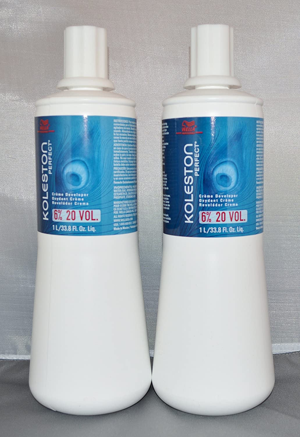 Wella Koleston Perfect Creme Developer 6% 20 Vol. 33.8 oz (2 pack) by Wella