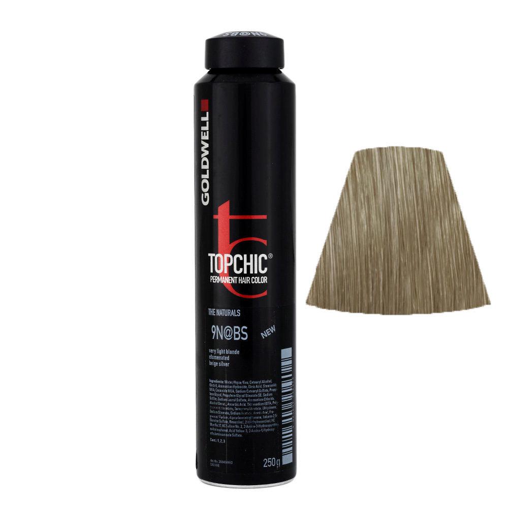 Topchic Hair Color 9N@BS Very light blonde elumenated beige silver.
