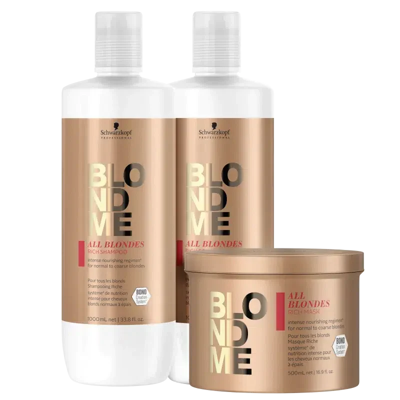 BlondMe Enriched Kit for All Blondes Professional Trio